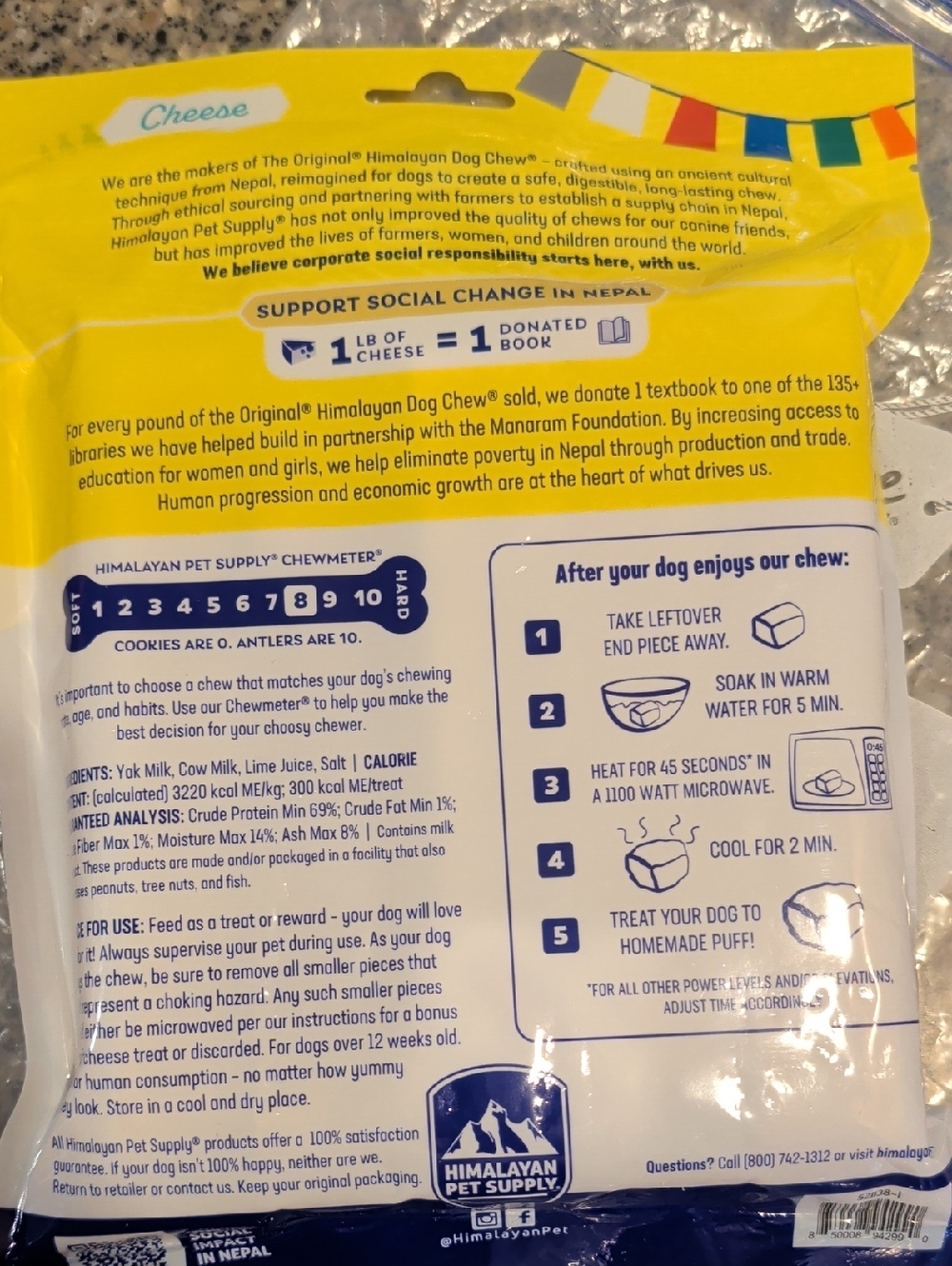 Unopened Package 5 Himalayan Dog Chews - Picture 2 of 4